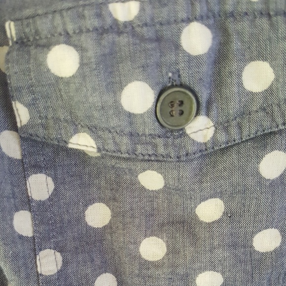 Lile new, chambray polka dot collared shirt - Picture 3 of 4